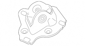 Кронштейн цапфы задний правый BMW X1 F48 16-22