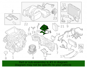 Корпус печки верхняя часть BMW X7 G07 19-26