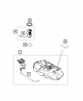 Топливный насос бензонасос Jeep Compass 23-26 2.0T
