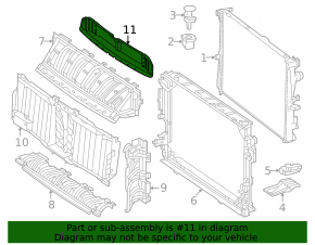 Deflector superior radiator Mercedes EQE SUV-clasa X294 23-25