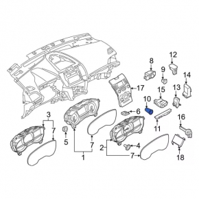 Кнопка start-stop Ford Edge 15-24