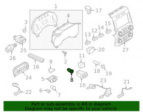 Кнопка start-stop Ford Edge 15-24