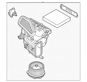 Корпус печки голый Nissan Altima 19-24