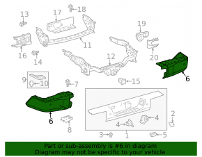 Bara spate, dreapta, Toyota Tundra 14-21, cromată, pentru senzori de parcare