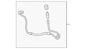 Трубка кондиционера компрессор-печка третья Audi A4 B9 17-23 2.0T длинная r134a нет крышки