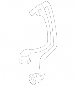 Патрубок системы охлаждения обратка бачок-тройник Mercedes W167 GLE 450 20-26