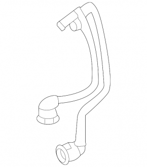 Патрубок системы охлаждения обратка бачок-тройник Mercedes W167 GLE 450 20-26