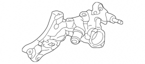 Corpul termostatului asamblat pentru Acura MDX 14-15