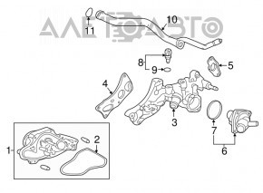 Corpul termostatului asamblat pentru Acura MDX 14-15