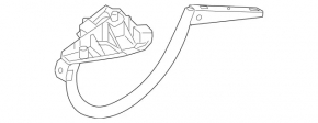 Петля крышки багажника правая Mercedes W213 E 17-23