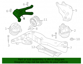 Кронштейн двигателя правый BMW X3 G01 18-24 2.0T