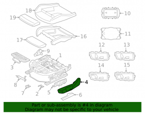 Накладка пассажирского сиденья боковая правая BMW X1 F48 16-19 черн, царапины