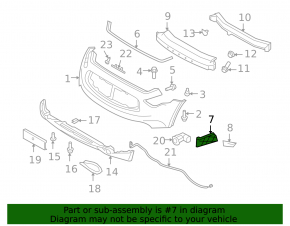 Suport cadru bară față, dreapta, Infiniti FX35 QX70 09-17