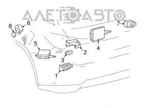 COMPUTER, MULTIPLEX NETWORK REAR DOOR Lexus RX350 RX450h 16-22