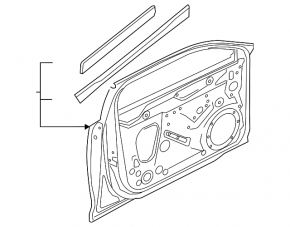 Дверь голая задняя левая Audi A4 B9 20-25