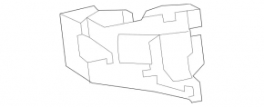 Абсорбер переднего бампера правый Mercedes C-class W205 15-18