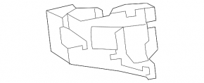 Абсорбер переднего бампера правый Mercedes C-class W205 15-18