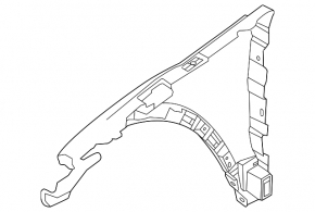 Крыло переднее левое Land Rover Range Rover Evoque 12-19