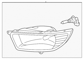 Противотуманная фара птф правая Toyota Camry 05-06