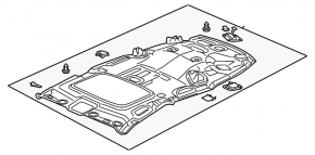 Обшивка потолка Honda CRV 12-16 под люк