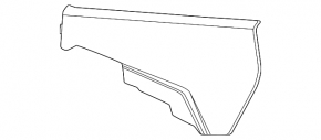 Ornament consolă centrală laterală stânga spate inferioară Chevrolet Equinox EV 24-26 negru
