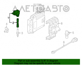Катушка зажигания Audi Q3 83A 19-25 2.0T