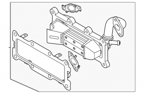 Охладитель клапана ЕГР Hyundai Santa FE 21-23 2.5