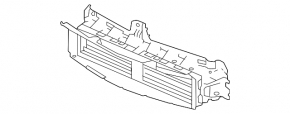 Ansamblu jaluzele deflectoare de radiator Acura MDX 22-26, partea inferioară