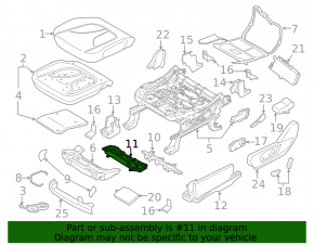 Моторчик регулировки пассажирского сиденья Ford Edge 15-24