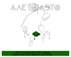 Модуль srs airbag компьютер подушек безопасности Mazda6 03-08