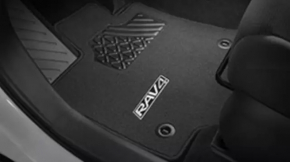 Комплект ковриков салона ткань Toyota Rav4 19-24 черный