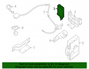Telematics Control unit Module Nissan Leaf 13-15