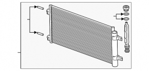 Condensator radiator aer conditionat Chevrolet Cruze 16- KOYORAD
