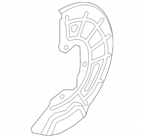 Кожух тормозного диска передний левый Kia Optima 16-20 под R18