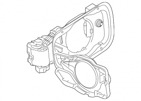 Корпус лючка порта зарядки BMW 5 G30 18-23 530e hybrid