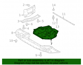 Защита двигателя Mitsubishi Outlander 18-21 2.0