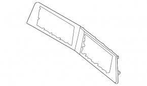 Panou decorativ frontal Kia Sportage 23-25 HEV, negru lucios
