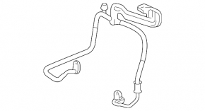 Teava aer conditionat condensator-compresor secund Toyota Highlander 08-13 3.5 nou original