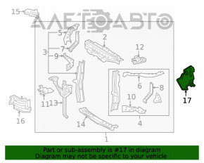 Grila radiatorului dreapta sus pentru Lexus RX350 RX450h 16-19
