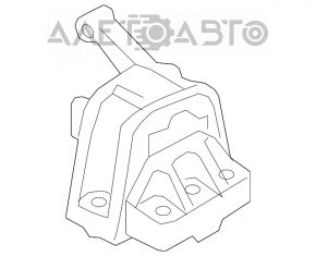 Подушка двигателя правая Audi Q3 8U 15-18 CCTA