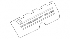 Накладка двигателя правая Ford Mustang mk6 15-17 5.0