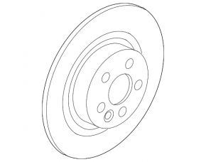 Disc de frână spate stânga pentru Land Rover Discovery Sport 20-25 300/10mm