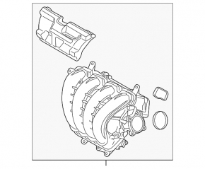 Galerie de admisie Mazda CX-5 19-22 2.5 cu dezactivare cilindru