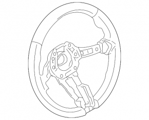 Руль голый BMW 4 F32/33/36 17-20 кожа черная, M Sport
