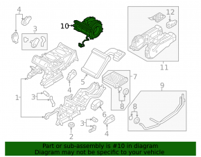 Мотор вентилятор задней печки Audi Q7 16-26