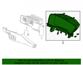Накладка щитка приборов Honda Civic XI FE/FL 22-26
