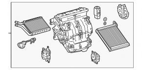 Печка в сборе кондиционер Lexus CT200h 14-17