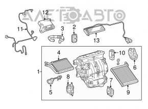 Печка в сборе кондиционер Lexus CT200h 14-17