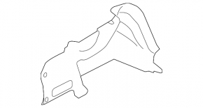 Обшивка арки правая Subaru Impreza 4d 17-23 GK