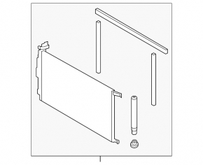 Condensator radiator aer condiționat Hyundai Elantra AD 17-18 1.4, 1.6